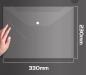 Preview: 360Home Schnellhefter Mappe Sammler Transparent wasserdicht aus Twill